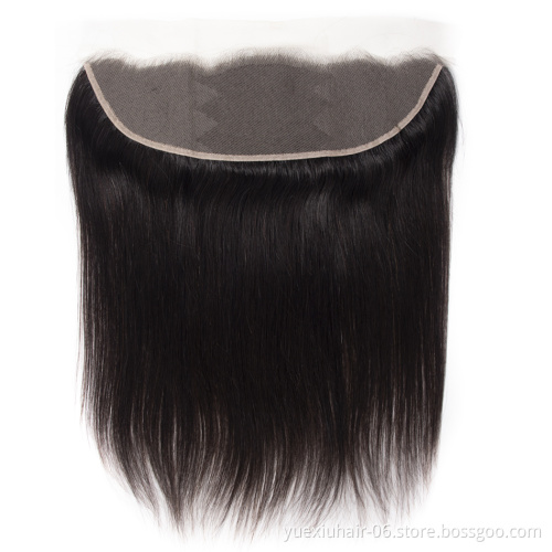 100% Cuticle Aligned  Hair Transparent Pre Plucked Bleached HD Thin Lace Frontal HD Film Lace Frontal